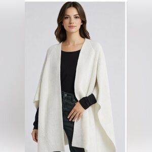 NWOT! AllSaints Cream Draped Poncho Wrap Cardigan